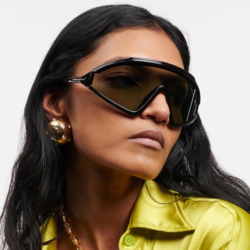 Big Size Sun Glasses for Women European American Stylish Sunglasses Men Punk Y2K Cool Female Sunglass