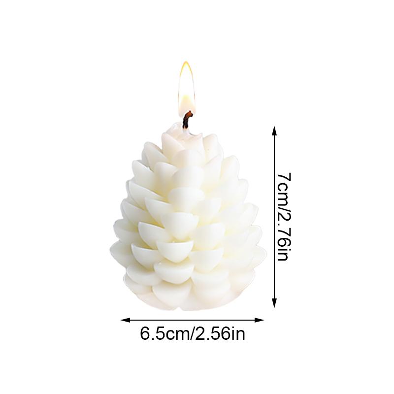 1PC Fragrance Ornaments Party Soybean Wax Blend Gifts Stereo Christmas Ornament Simulation Pine Cone Home Decor 2 Colors