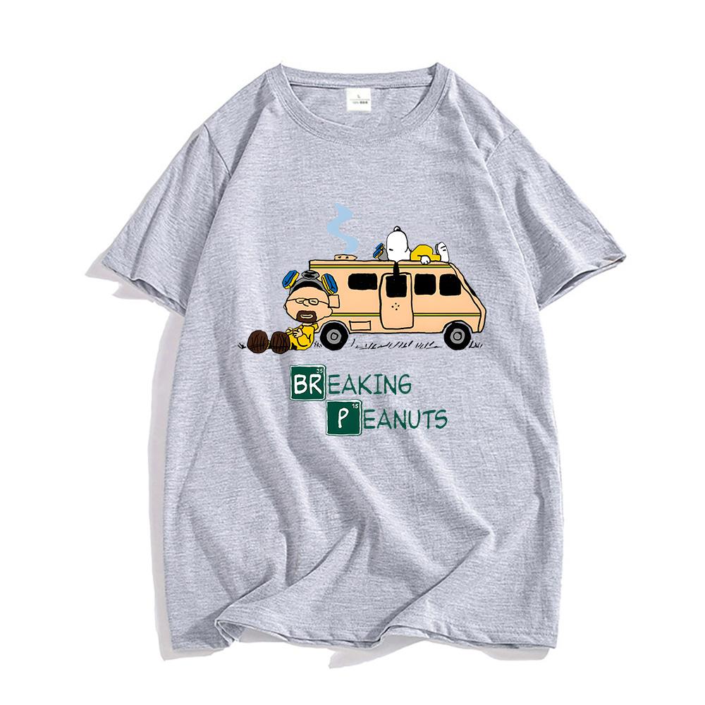 Reaking Bad Heisenberg Breaking Cat Pánská trička Harajuku Estetická trička 100% bavlna Trička Populární postavy Krátký rukáv