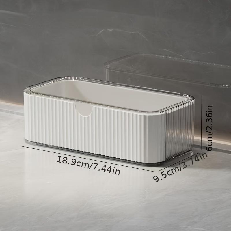 Makeup Organizer With Drawer Clear Cosmetic Storage Box Vanity Lipstick Skincare Organizer For Bathroom Makeup Storage Organizer