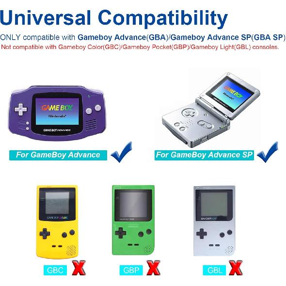 Кабель для связи GBA, Кабель для связи для 2 игроков для Nintendo Gameboy Advance SP/Gameboy Advance, 3,9 фута