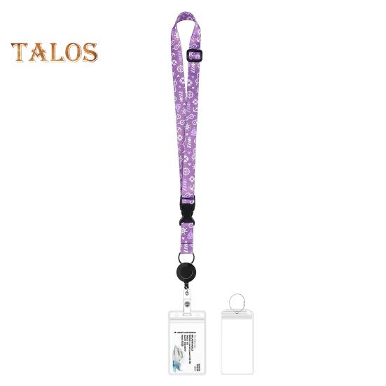 

Держатель удостоверения личности с набором багажных бирок, регулируемый ремешок, универсальный широко используемый держатель для туристических бейджей, аксессуары для круизных лайнеров фиолетовый