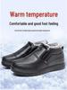 Winter Men's Warm Cotton Shoes: Velvet-Lined, Waterproof, Non-Slip Boots for Middle-Aged & Elderly