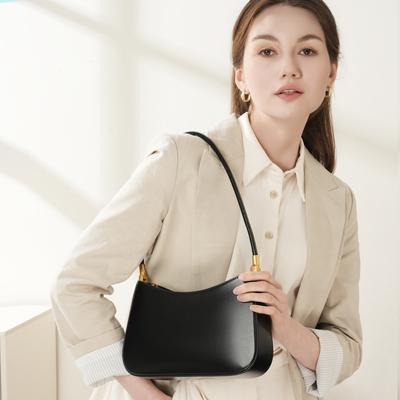 Spring/summer Niche Design Leather Commuter Baguette Spring/Summer French Underarm Bag Single Shoulder Vintage Women's Bag
