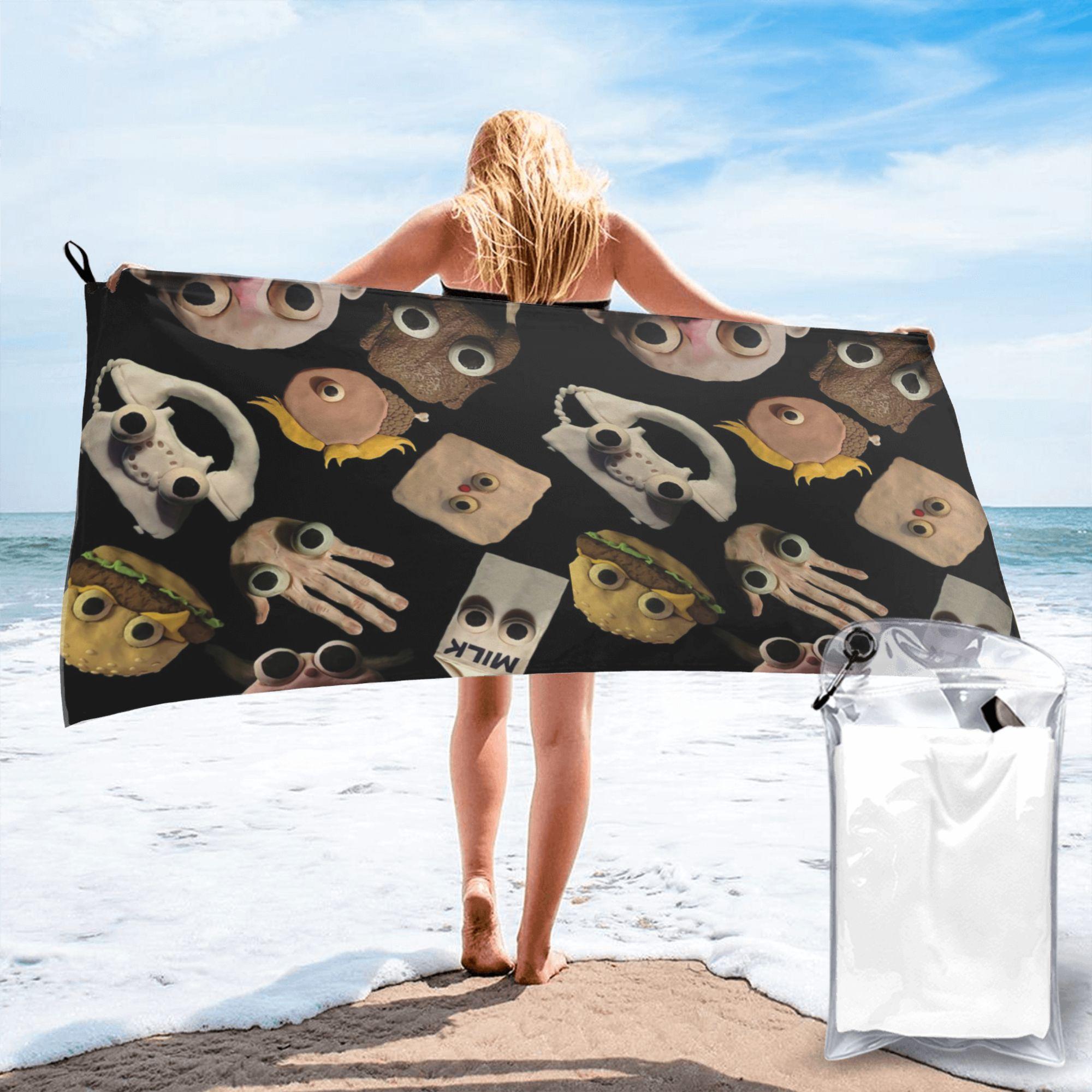Jmg Household Supplies Jack Stauber Mix Beach Towel Soft Microfiber Quick Dry Absorbent Quick Towels For Swimming