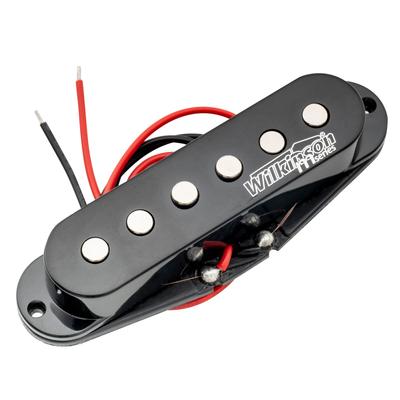 Wilkinson LOW GAUSS Vintage Tone Ceramic Guitar Middle Black Strat-Style Pickup,