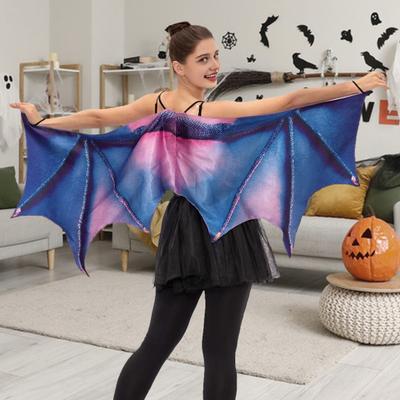 Halloween Dragon Cape Wings for Adults Women Halloween Party Dress Up Costume for Cosplay Events Stage Performance