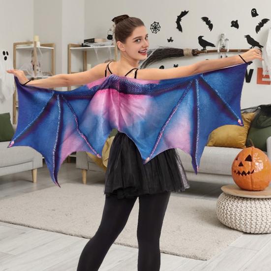 Halloween Dragekappe Vinger for Voksne Kvinner Halloween Fest Utkledningskostyme for Cosplay-arrangementer Sceneopptreden