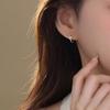 Unisex Stacked Star Hoop Earrings - Japanese & Korean Style, Versatile Daily Wear, Hollow Four-Pointed Star Ear Cuffs
