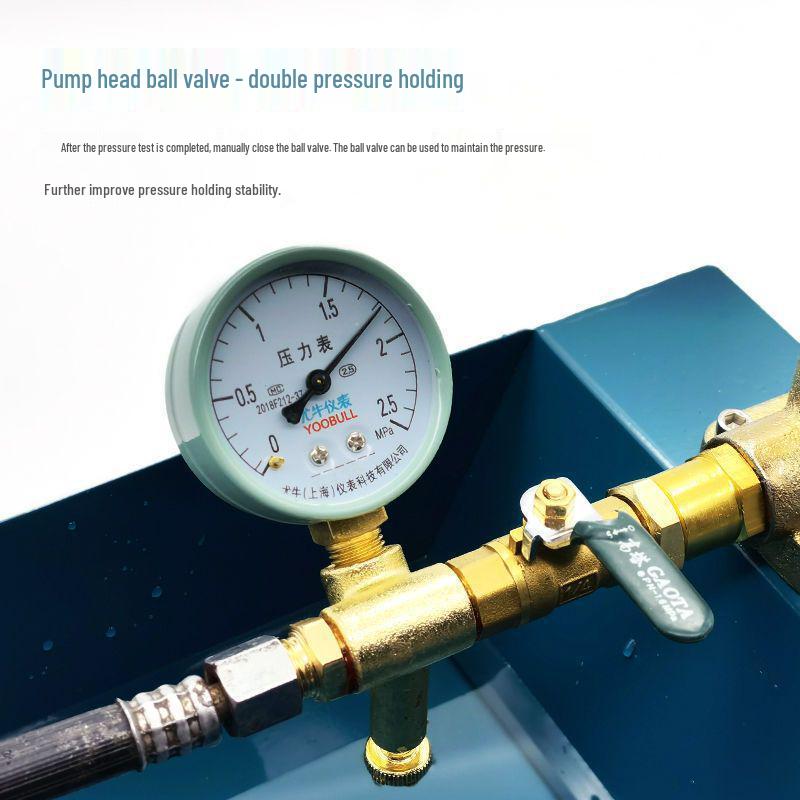 Manual Pressure Testing Pump for PPR Water Pipes - Leak Detector & Booster for Underfloor Heating, Home Improvement