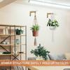 Natural Wood Wall Plant Hangers L Shaped Wall Plant Hangers Flower Pot Hook L-shaped Basket Wall Hooks for Outdoor Flower Pots