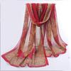 160*50cm Long Wrap Shawl Sunscreen Beach Gauze Scarf Elegant Chiffon Scarf  for Women