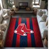 Boston Red Sox Crystal Velvet Carpet Soft Anti?Slip Floor Mat Comfortable Home Living Room Bedroom Decor Rug