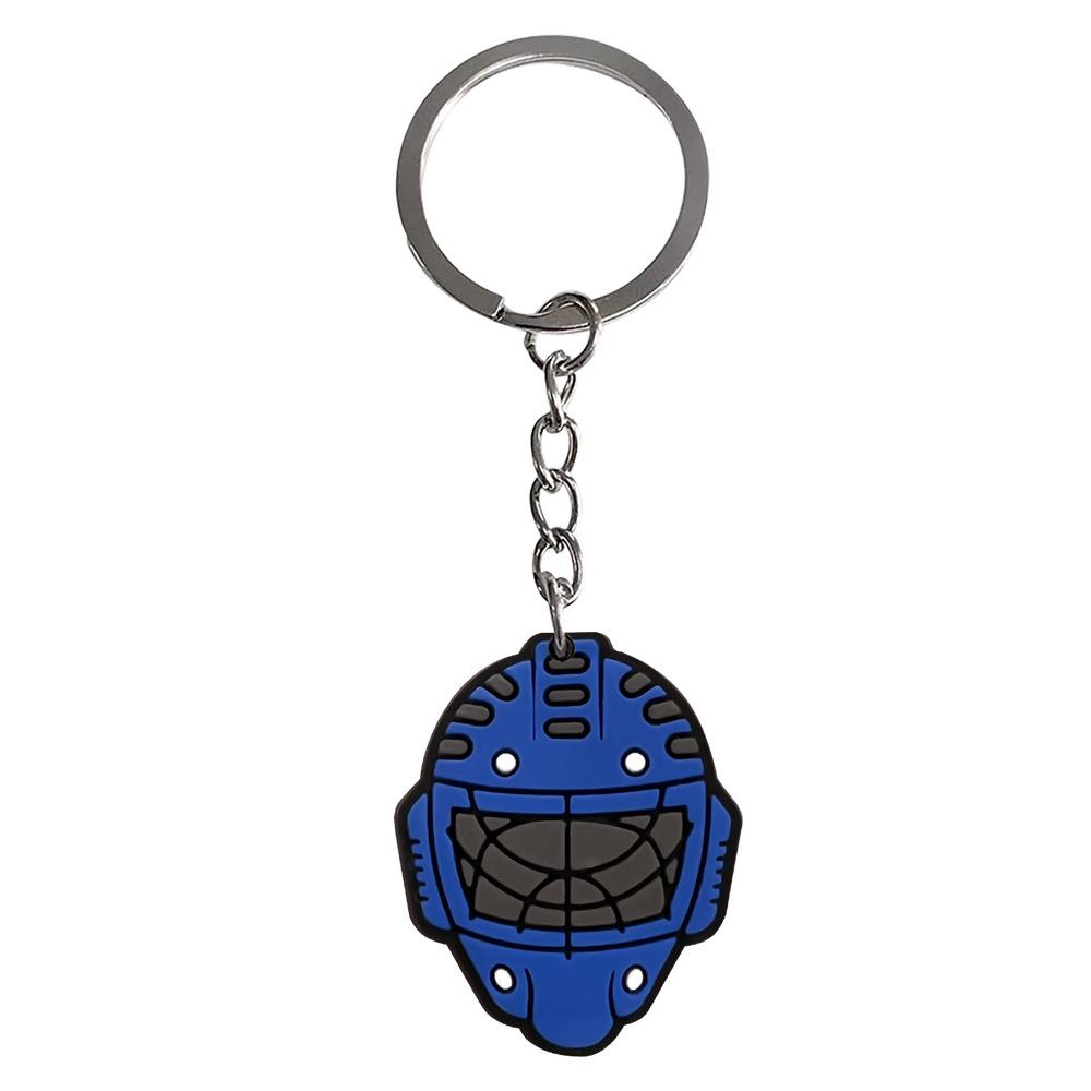 Hockey Backpack Charms: PVC Keychain Pendants, Soft Rubber DIY Ornaments, Small Gift Keychains