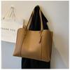 Borsa grande autunno e inverno da donna 2 nuove alla moda semplici ad alta capacità in morbida pelle borsa tote casual versatile borsa a tracolla