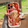 Phone Case: 2D flat design suitable for iPhone 18 17 16 15 14 13 Pro protective case, Christmas elf, perfect holiday gift for Christmas and Halloween