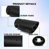 Car Exhaust Tip, 2.5" To 3.3" Adjustable Car Decoration Black #Straight