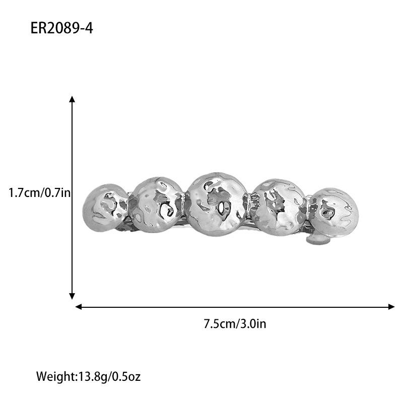 

Elegant Alloy Spring Clip: Shiny Ponytail Hairpin for European & American Styles