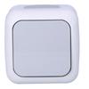Single-pole switch IP54, gray PALMIYE