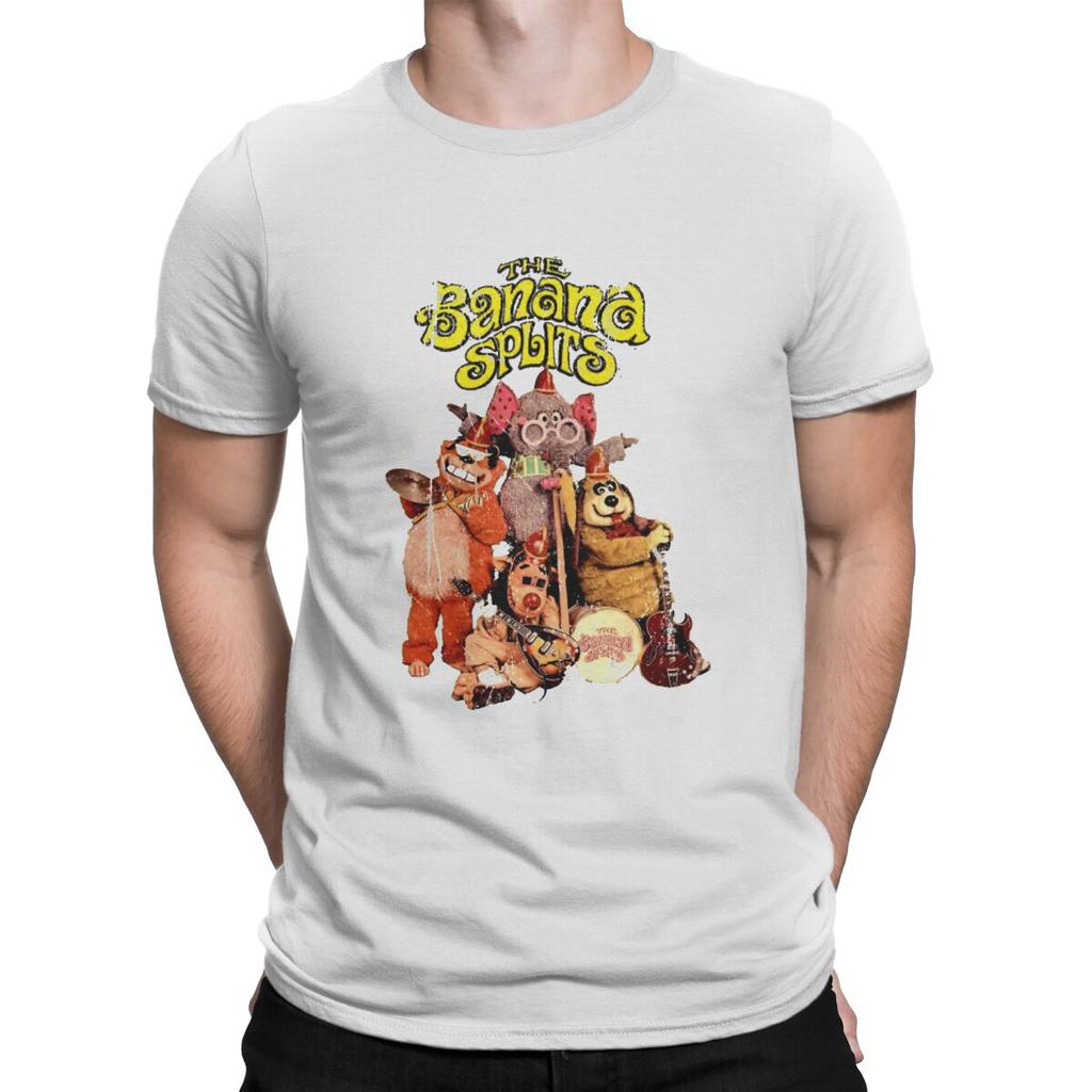Drooper Distressed Men TShirt The Banana Splits Cartoons O Neck Short Sleeve Fabric T Shirt Humor High Quality Birthday Gifts