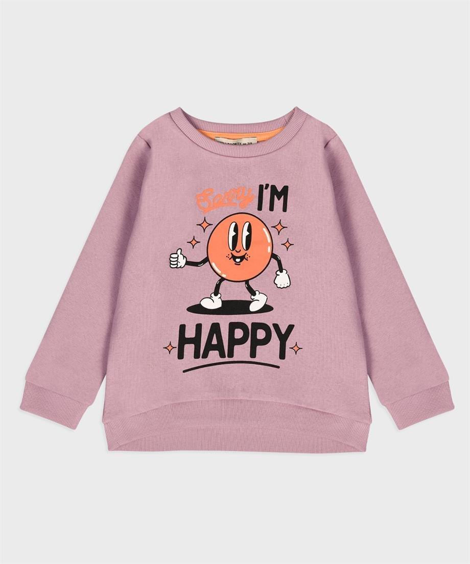 

Толстовка с принтом Happy для девочки 1-2 Years лиловый