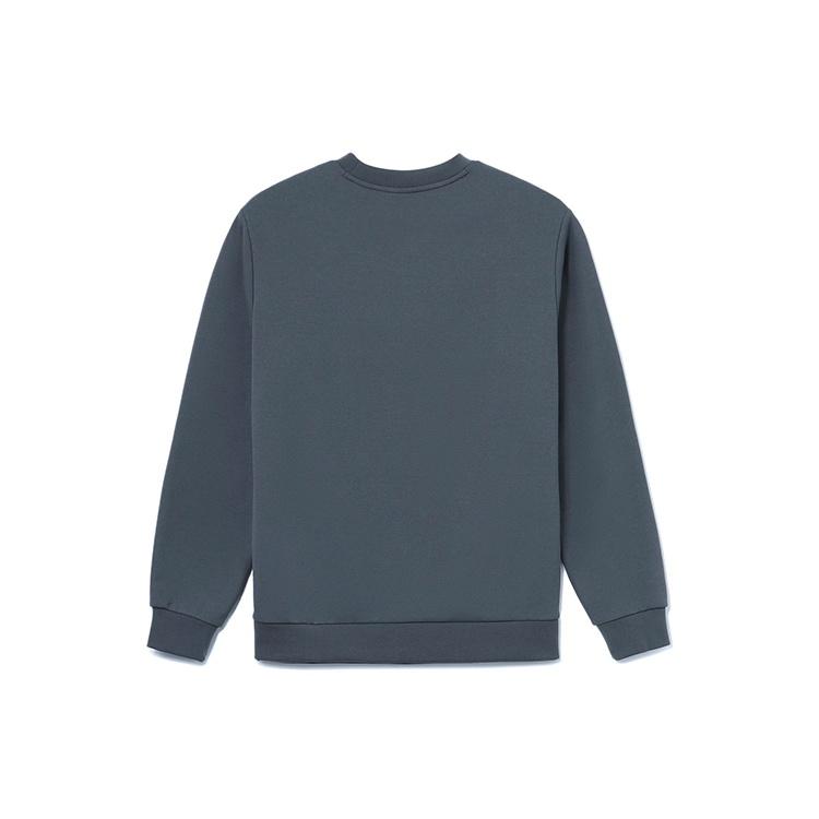 Li-Ning Li Ning Training Collection Fitness Collection Letter Embossed Solid Color Fleece Lined Pullover, Winter Sweatshirt Men's AWDR671-2