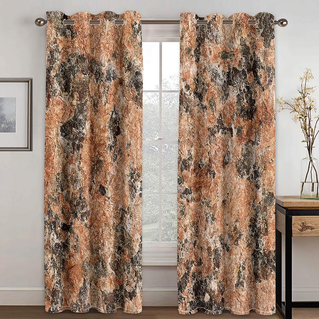 Oil Painting Style Flowers Cherry Blossom Ready-made Thin Window Curtains For KidsBedroom Living Room Bathroom Kicthen Door Hall