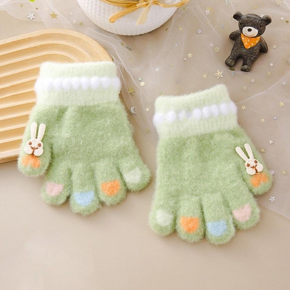 

Coral Velvet Warm Gloves Cute Rabbit Full Finger Gloves New Plush Gloves Gift 6