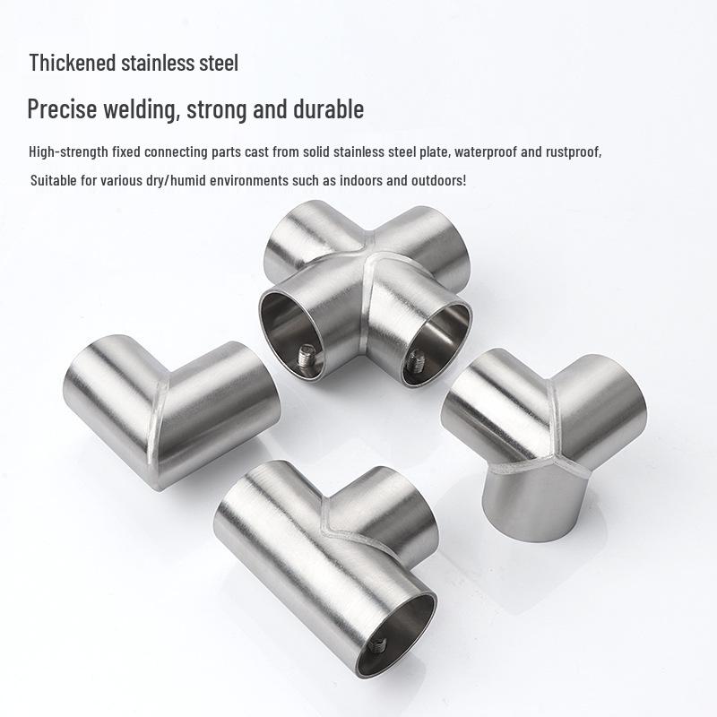 Stainless Steel Pipe Fittings for Clothes Racks and Shelves
