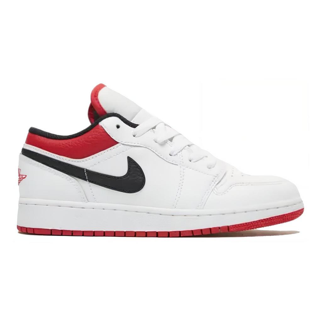 New Jordan Kids Air Jordan 1 Low 'White/Gym Red' Sneakers 553560-118