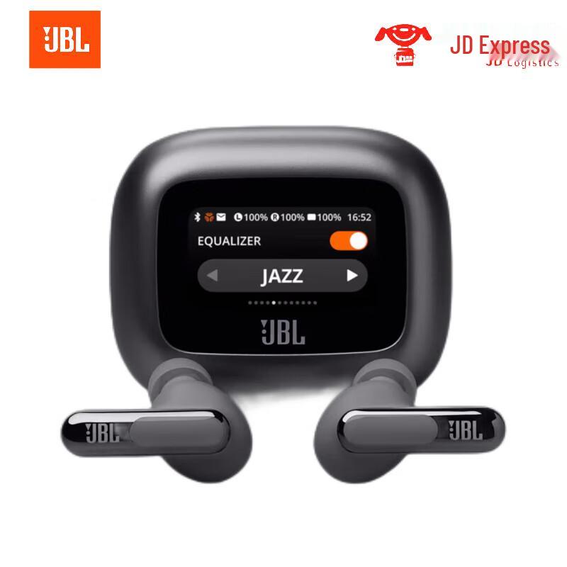JBL LIVE BEAM3 True Wireless Smart Noise-Cancelling Bluetooth Earbuds with Smart Touchscreen