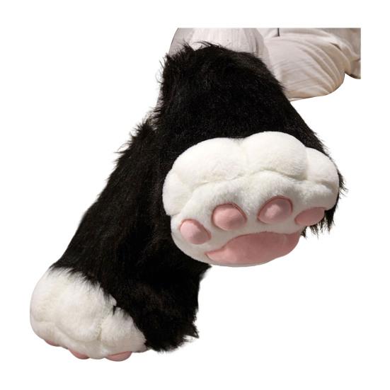 1 Stück Tierpfoten-Handschuh Stiefel Plüsch Fellige Pfote Schuh Flauschig Niedlich Katzenpfoten-Handschuh Cosplay-Zubehör für Kostümpartys Tier-Themenpartys