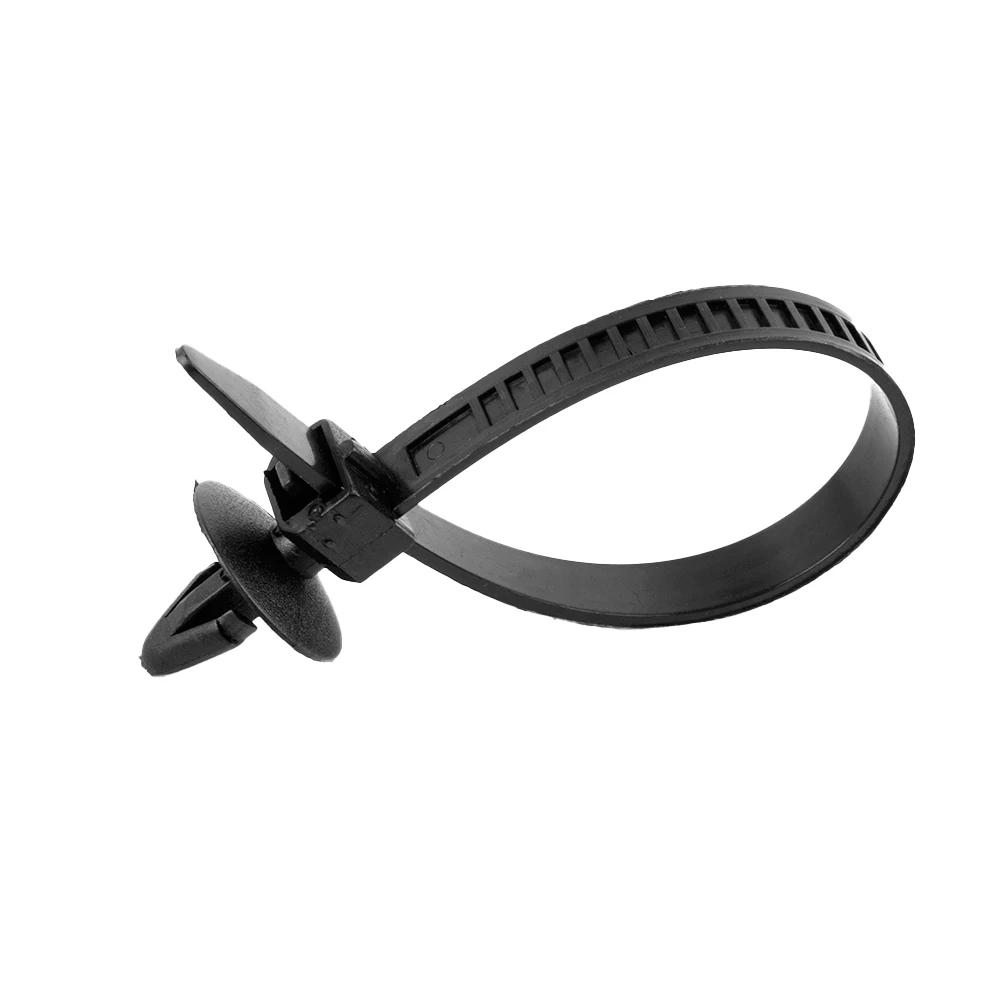 New Useful 2018 High Quality Cable Ties 30pcs Push Retainer Self-Locking Strap Ties Zip 14cm Black For Car Mount