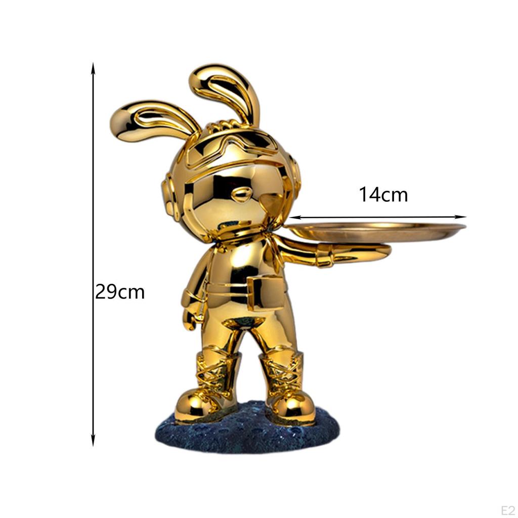 Desk Storage Tray Statue Decorative Figurine Animal Sculpture Gift Modern for Decor Dining Room