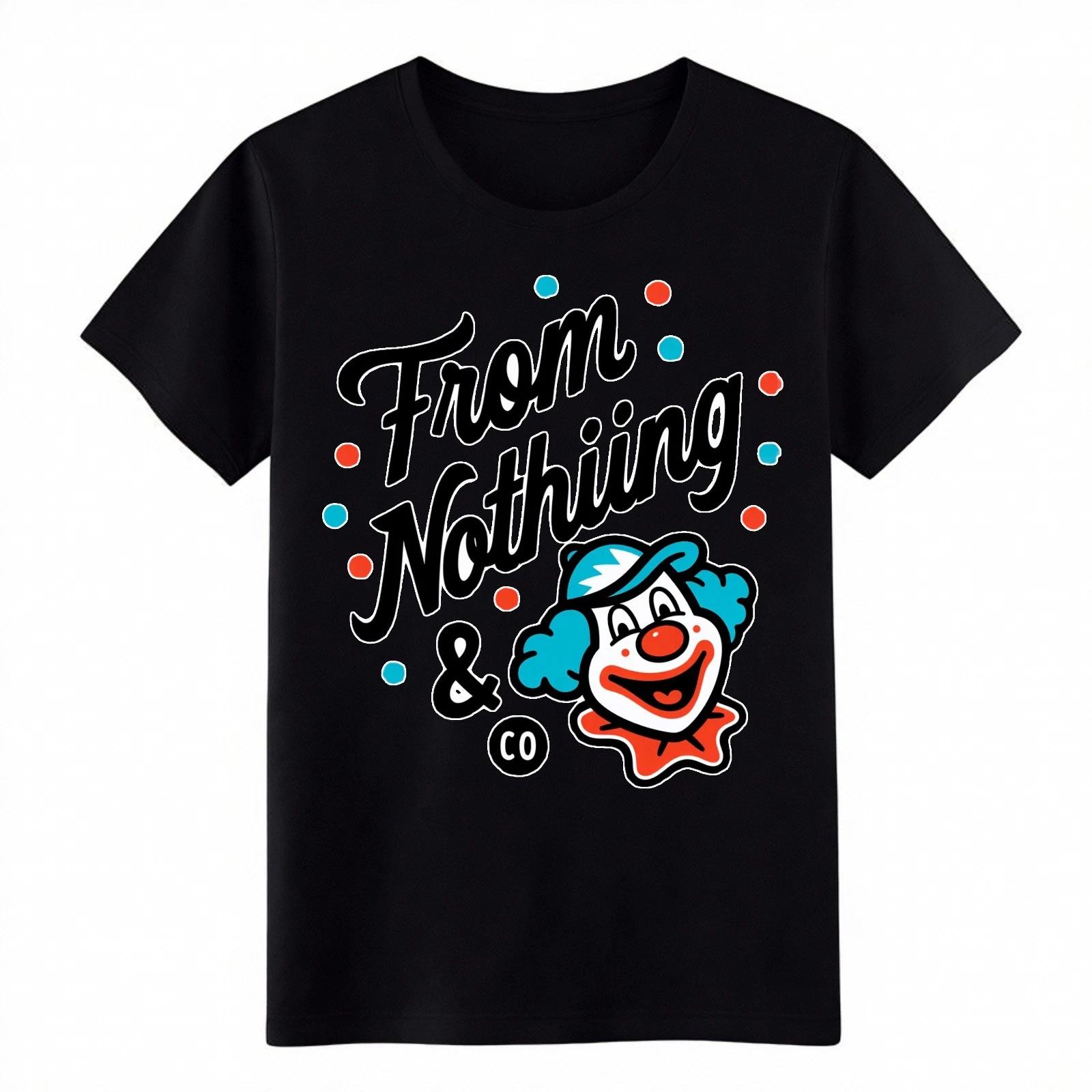 

Funny Retro Clown From Nothing & Co T-Shirt - Casual Streetwear Graphic Tee M