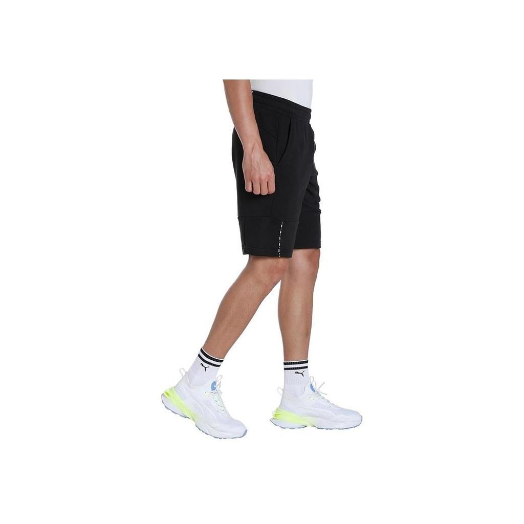 PUMA Mid Rise Elastic Letter Logo Slim Fit Casual Shorts Men shorts Black 673344-01