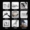 6/1pcs Chrome Pen Marker Reflective Mirror Electroplating Paint Repair Marker For Rock Ceramic Glass 0.8/1/2mm Nib Art Craftwork