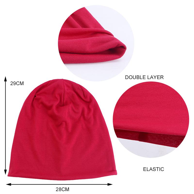 Unisex Beanie Hat  Autumn Winter Elastic Hat Outdoor Sport Headscarf Hip Hop Baseball Tennis Sport Running Accessories