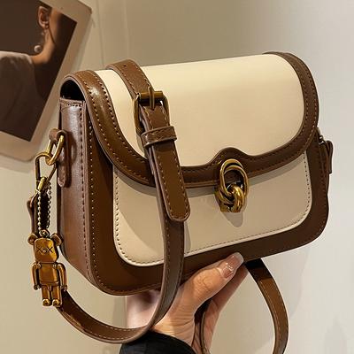 Modische und stilvolle Umhängetasche Retro-texturierte Pendler-Einzelschultertasche