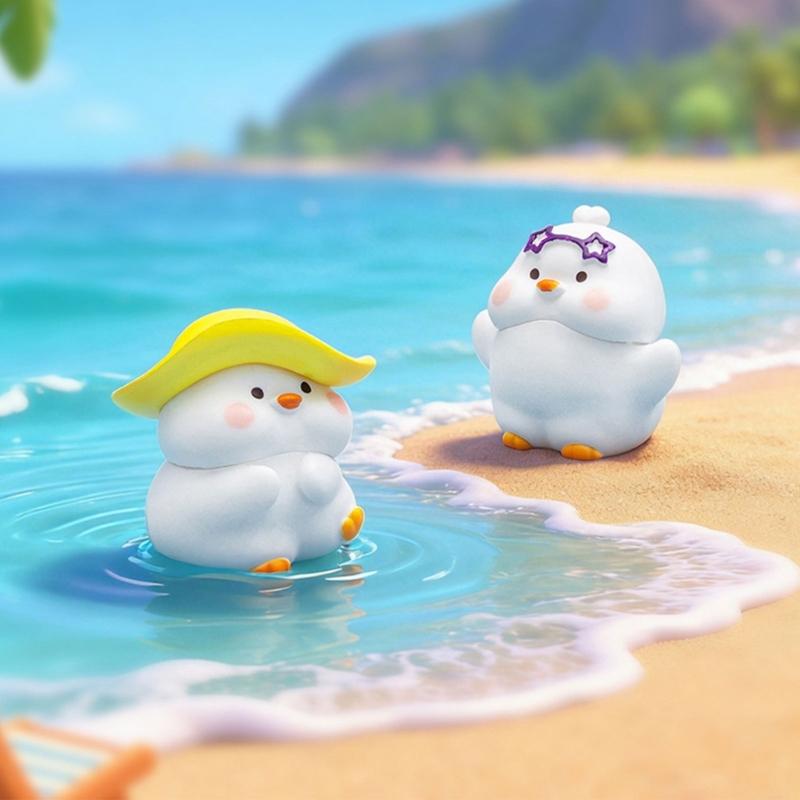 Sweet Season Duck Statue Best For Handmade Mini productions And Home Enhancement 3CM Height