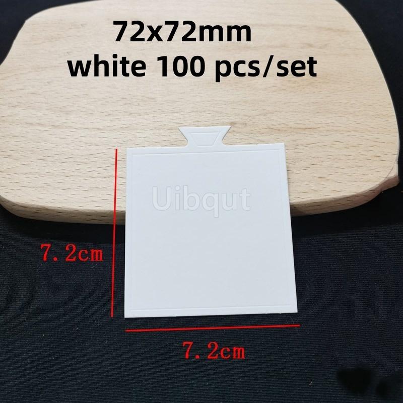 100pcs/set White Black Silver Mousse Mat Bottom Cake Base Boards Paper Board Shape Dessert Tray Christmas Cake Decoration Tools
