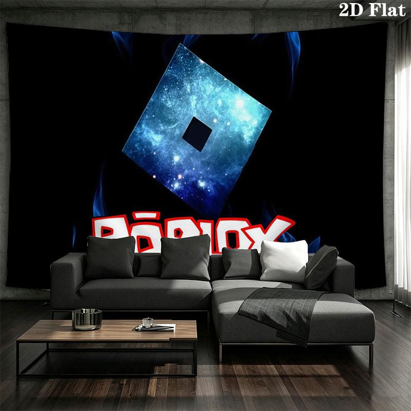 Roblox Wall tapestry, aesthetic printed fabric blanket, suitable for bedroom, living room, and home decor.