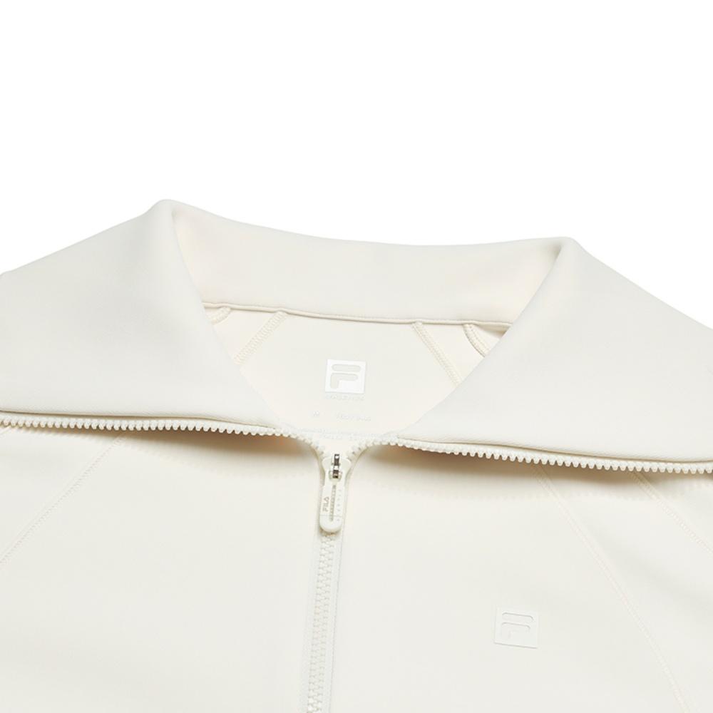 FILA Fitness Fashionable Casual Loose Knit Jacket Women Jackets White A11W541501FIV