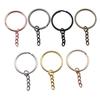 Conectores de Chaveiro com Argola Dividida Multicor com Corrente de Extensão 25mm 28mm 30mm