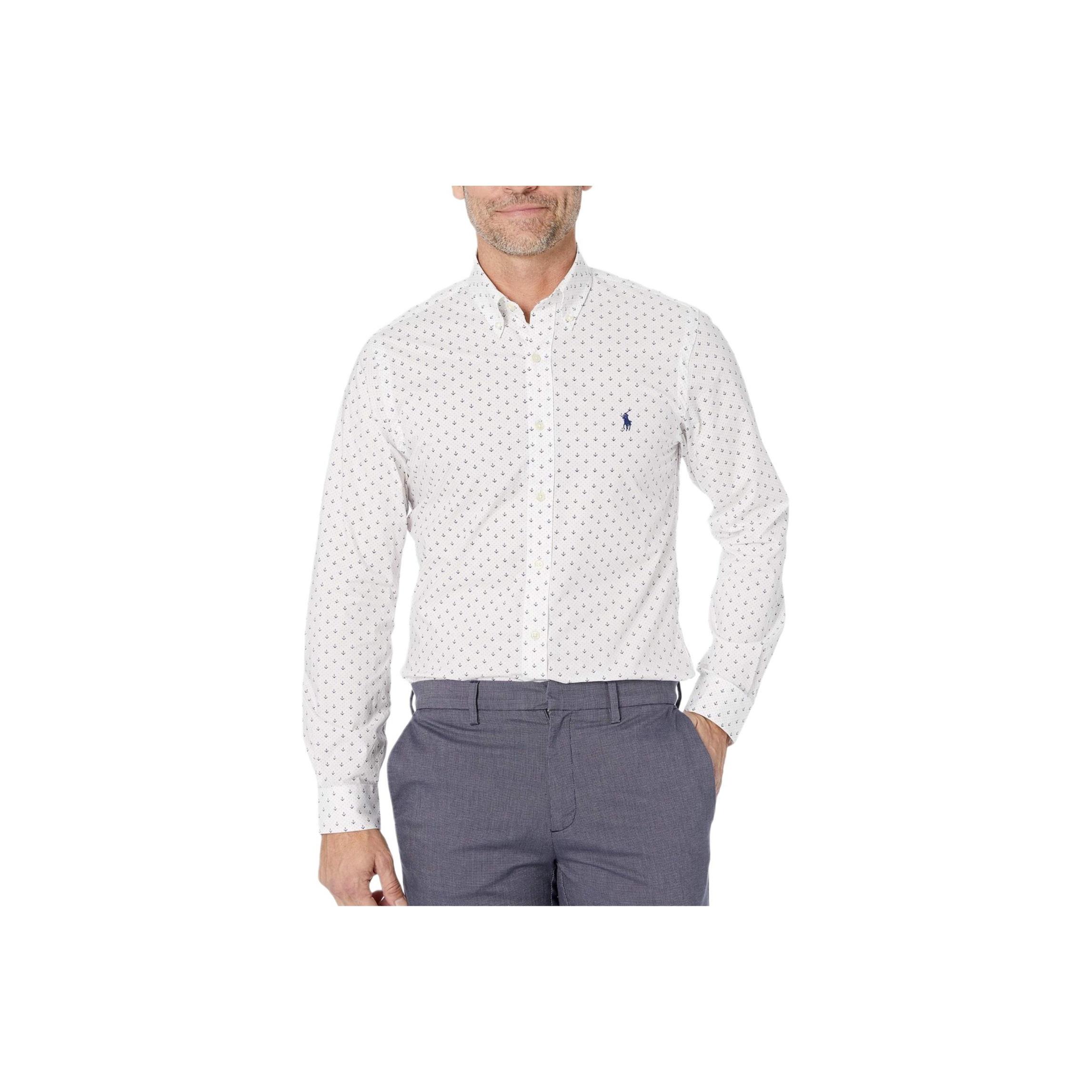 

Ralph Lauren Polka Dot Single-Breasted Collar Long Sleeve Shirt Men shirts 710795269-004 S