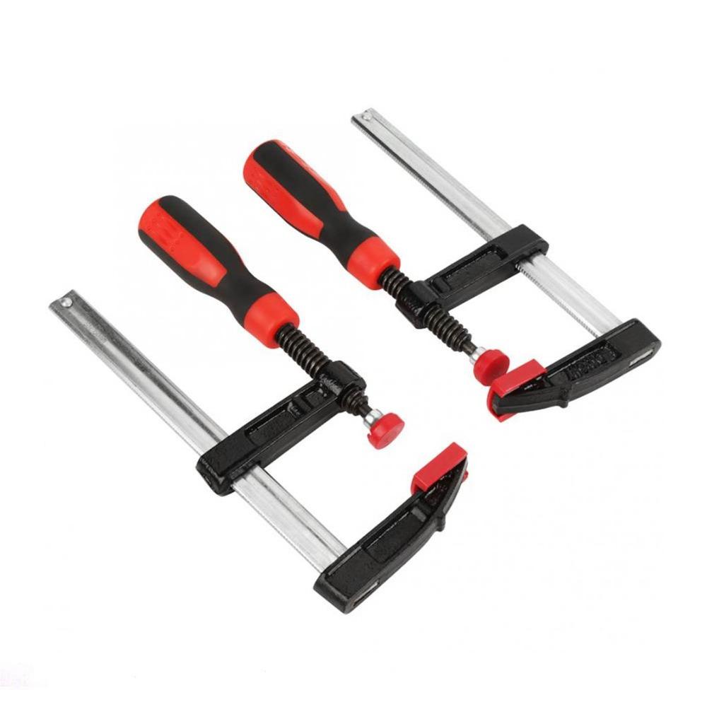 4pcs Steel Construction Bar Clamps Quick Slide Parallel Clamps F-Style Bar Clamp DIY Projects