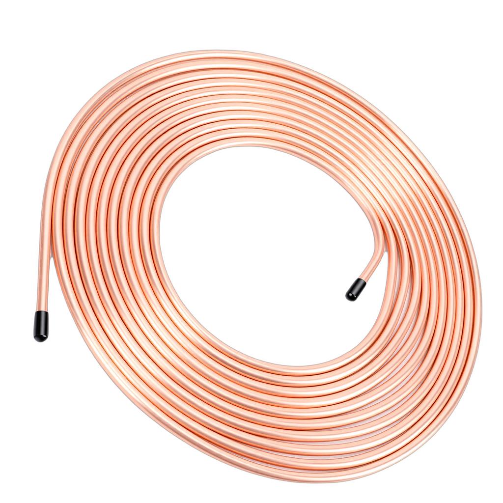 1 4in 25FT Brake Line Tubing Galvanized Replacement Brake Line Roll for Automotive Truck Brake System