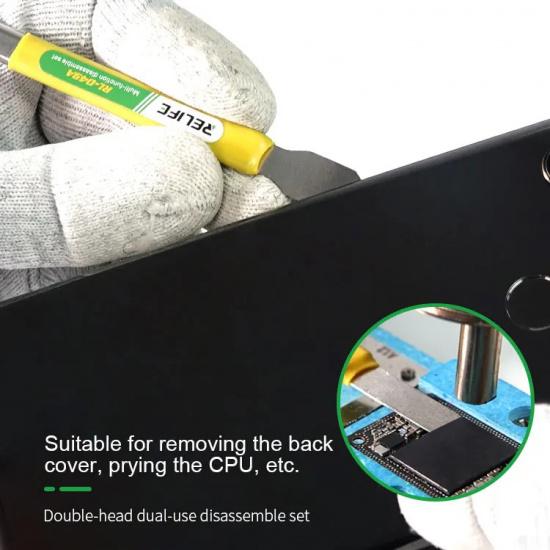 RELIFE RL-049A Double-headed Multi-function Prying Knife for Iphone Android Remove The Glass Back Cover Tin Scraping Knife Tools