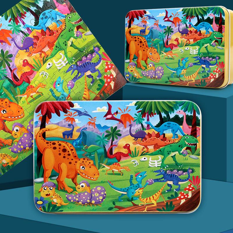 Wooden Jigsaw Puzzle Toy - 9 To 100 Pieces, Children's Early Education & Matching Game