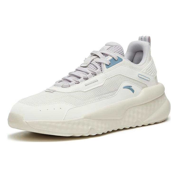 Anta Unruly Series Cushioning Slip Resistant Abrasion Resistant Low top Sports Casual Shoes Men's White Gray 912328823-1